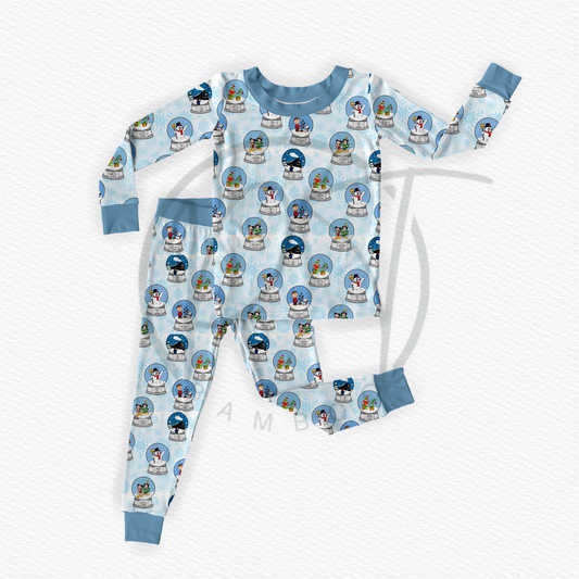 Snowy Christmas Traditions 2 Piece Long Sleeve Set