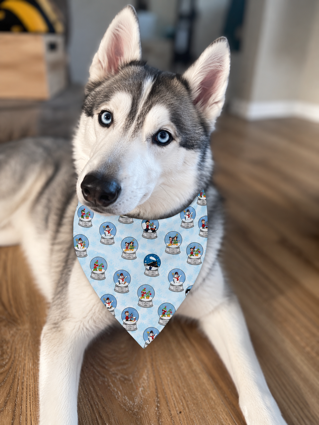 Snowy Christmas Traditions Dog Bandana
