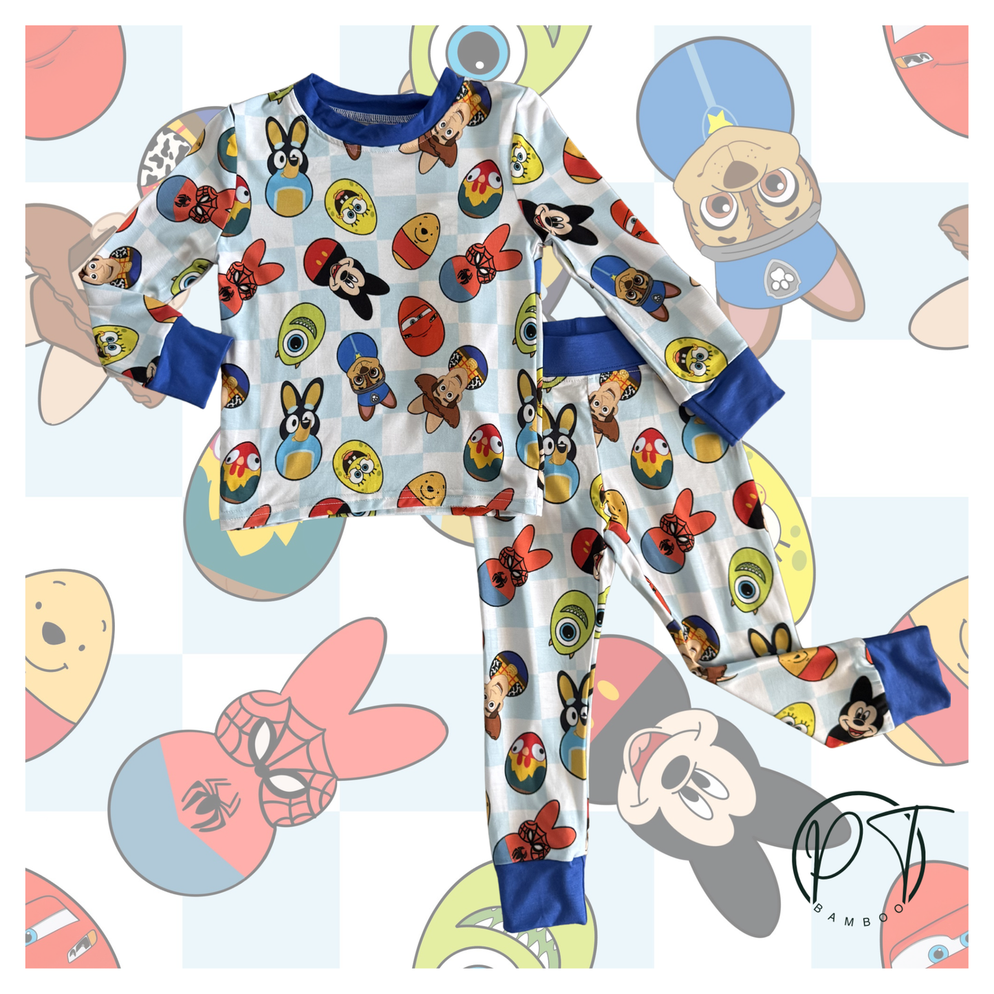 Egg-Cellent Toon Crew 2 Piece Long Sleeve Set