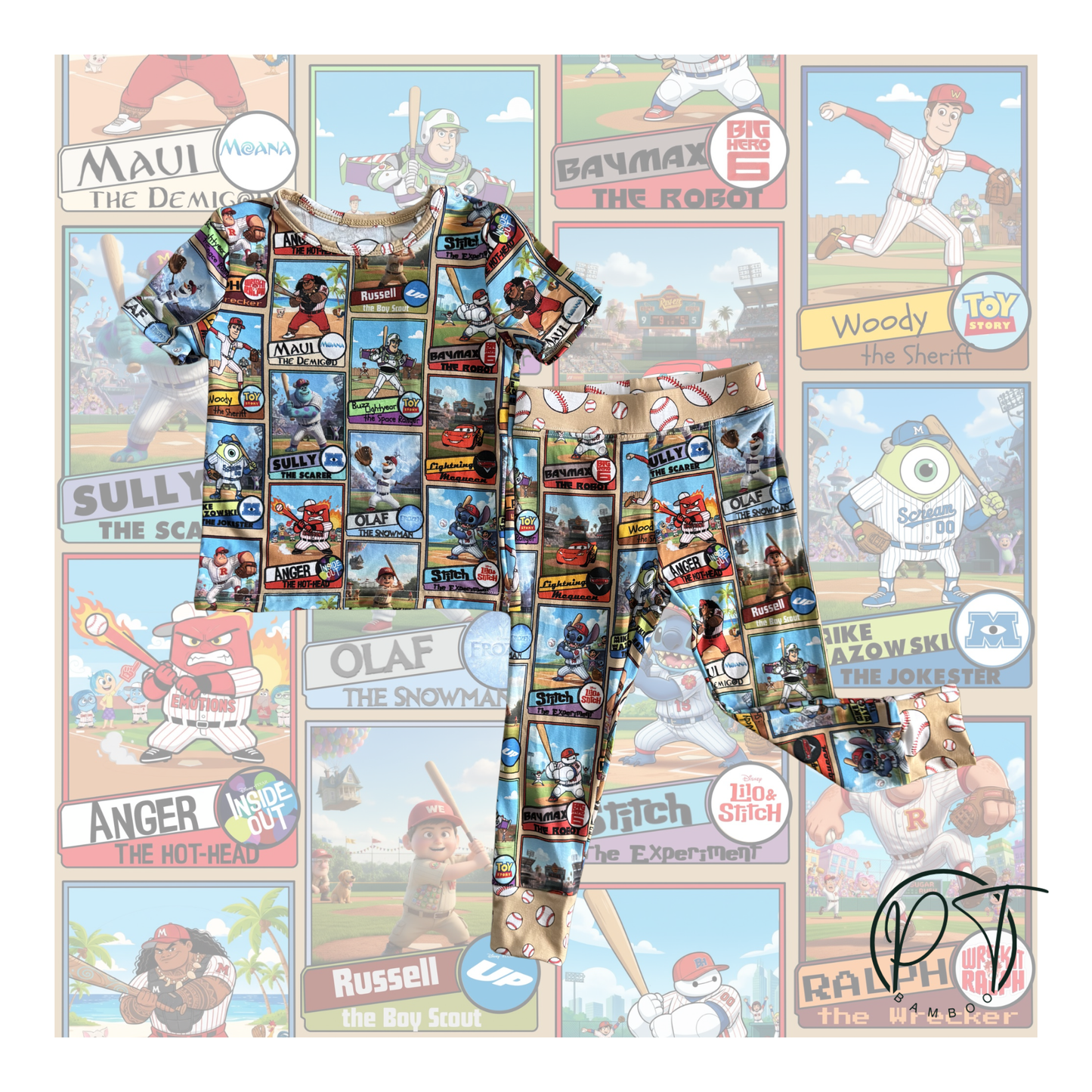 Play Ball Pals 2 Piece Short Sleeve with Pants Set