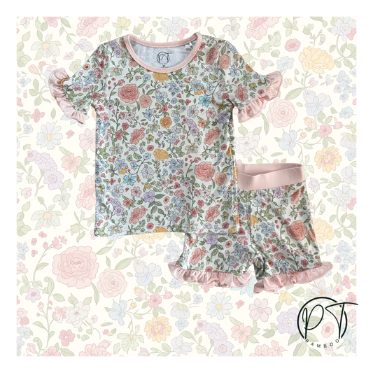 Mama’s Meadow Ruffle Short Set